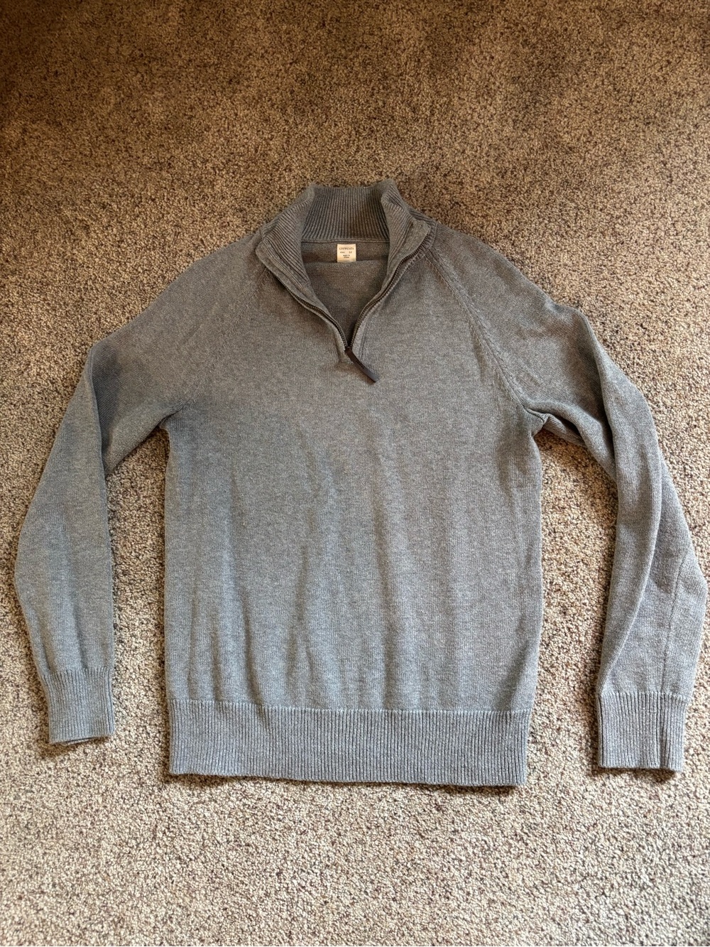 Crewcuts Men’s Gray Quarter-Zip Sweater